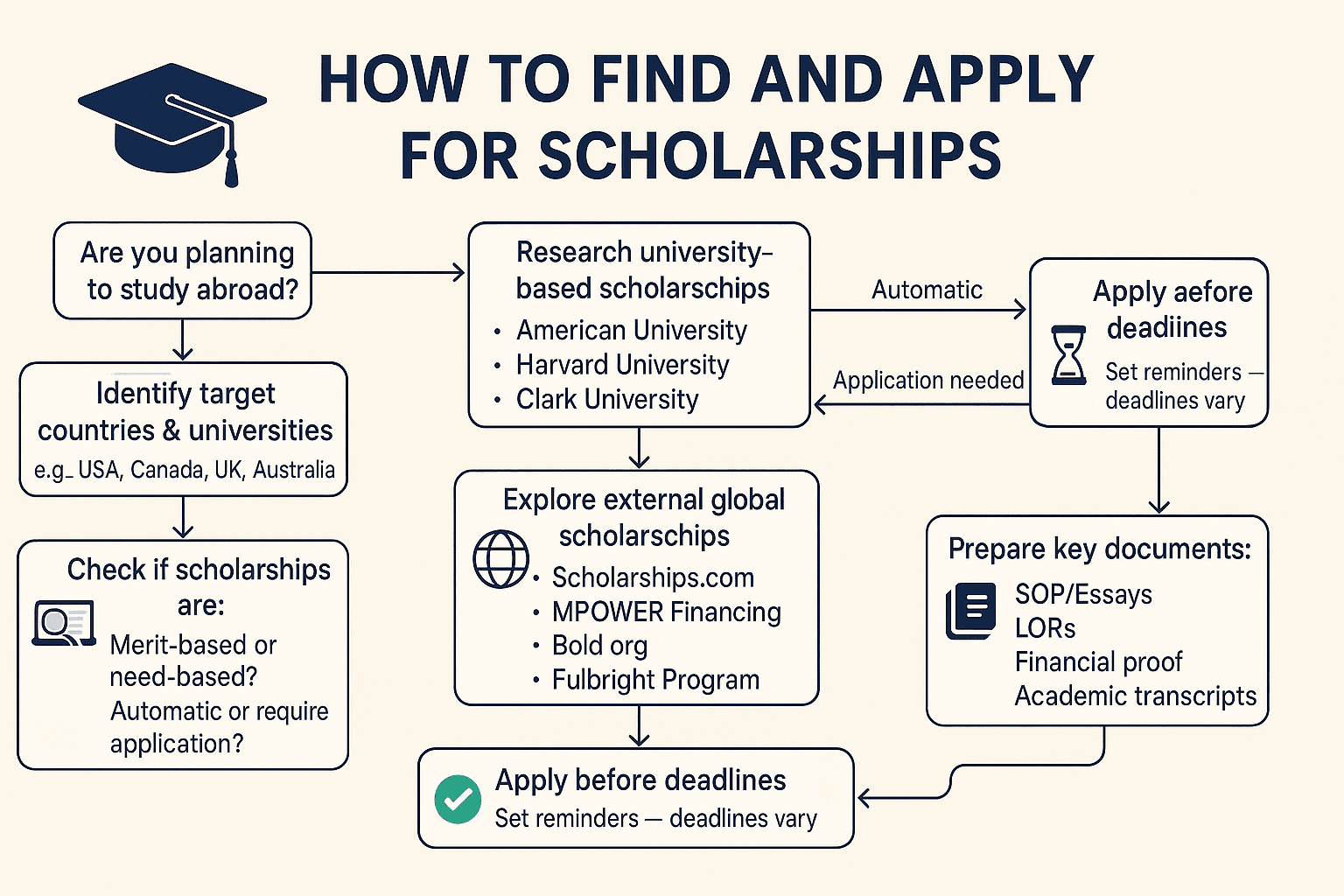 scholarship flowchart